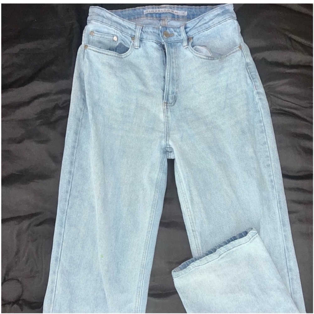 Tinseltown Light Blue Straight Leg Jeans